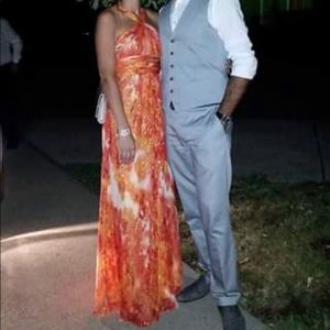 Aidan Mattox flowy floor length gown